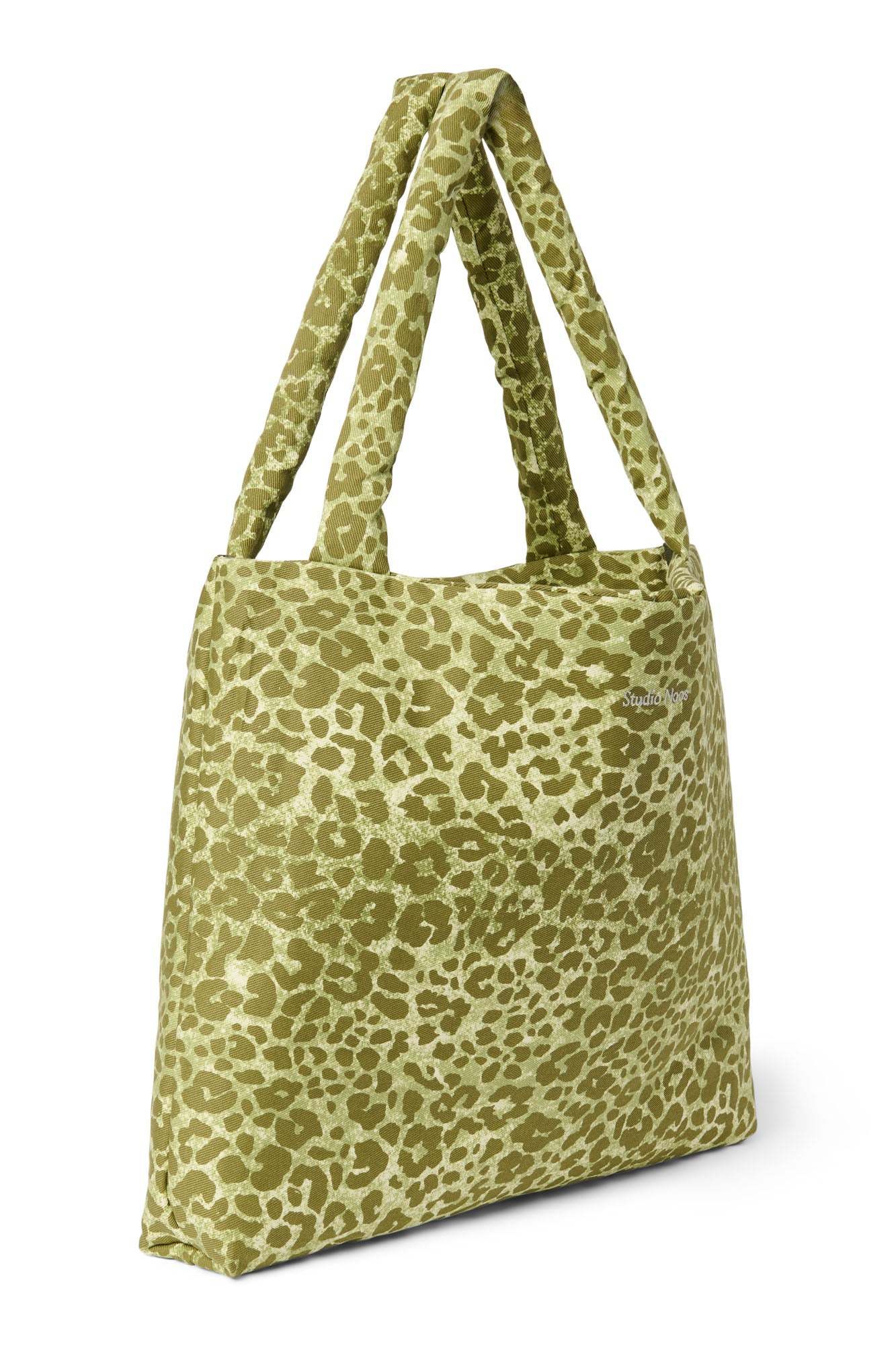 Studio Noos - Tasche Cotton Green Leopard