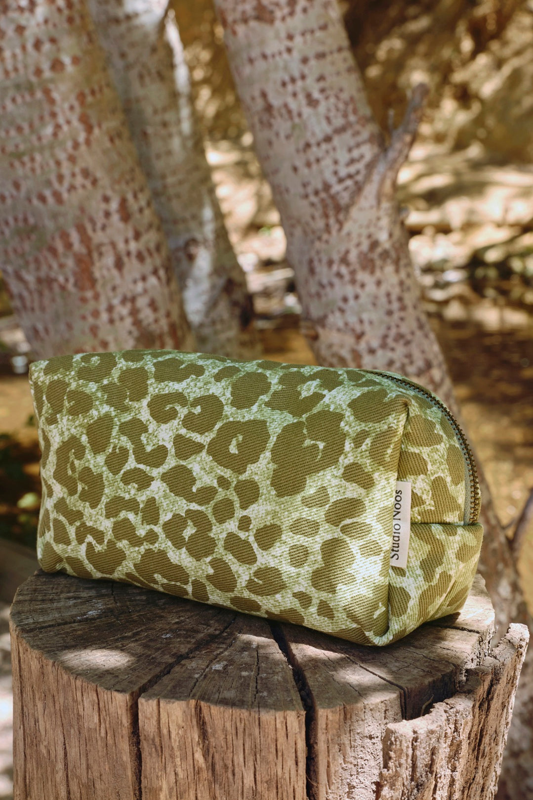 Studio Noos - Kulturbeutel Toiletry Green Leopard