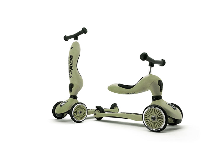 Scoot & Ride - Laufrad/Scooter Highwaykick 1 Olive
