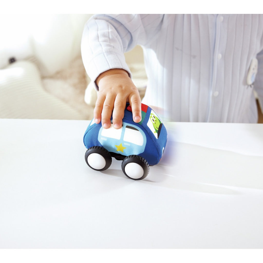 Hape - Plüschautoset mit Rückziehmotor