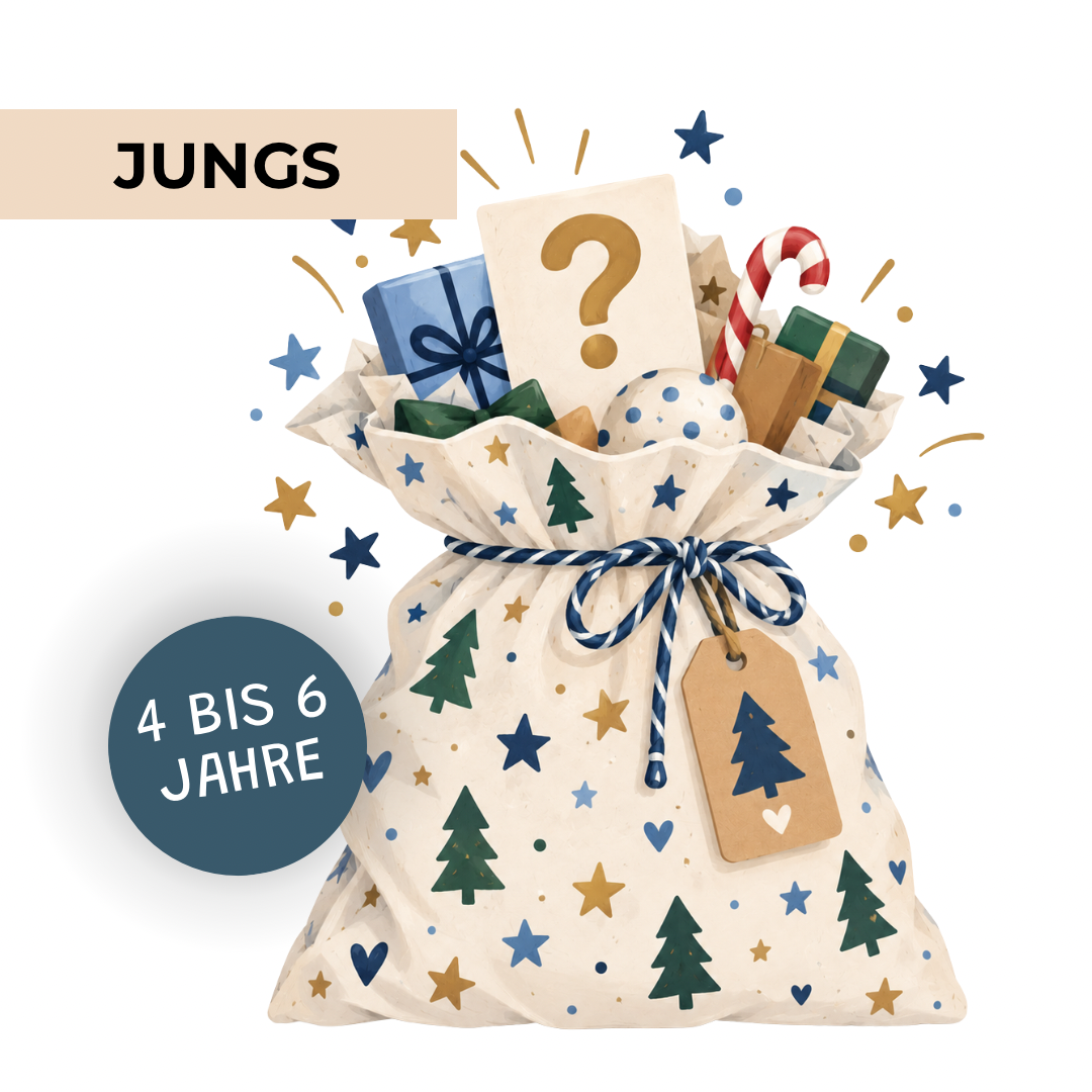 Adventskalender Mystery Bag für Jungs von 4–6 Jahren