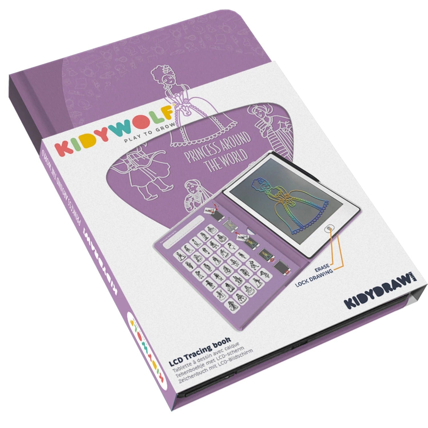 KIDYWOLF - Digitales Malbuch Kidydraw-Mini: Prinzessin