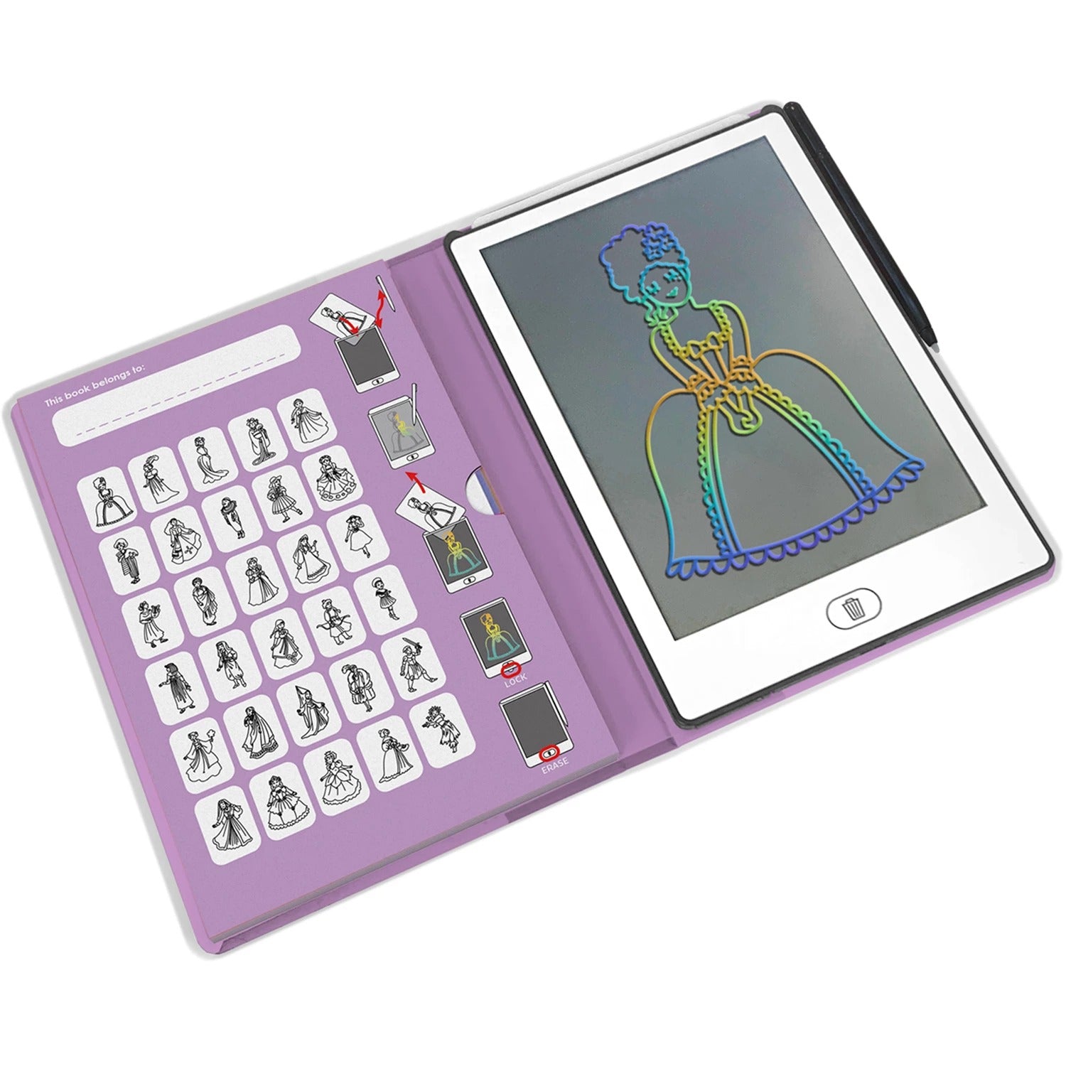 KIDYWOLF - Digitales Malbuch Kidydraw-Mini: Prinzessin