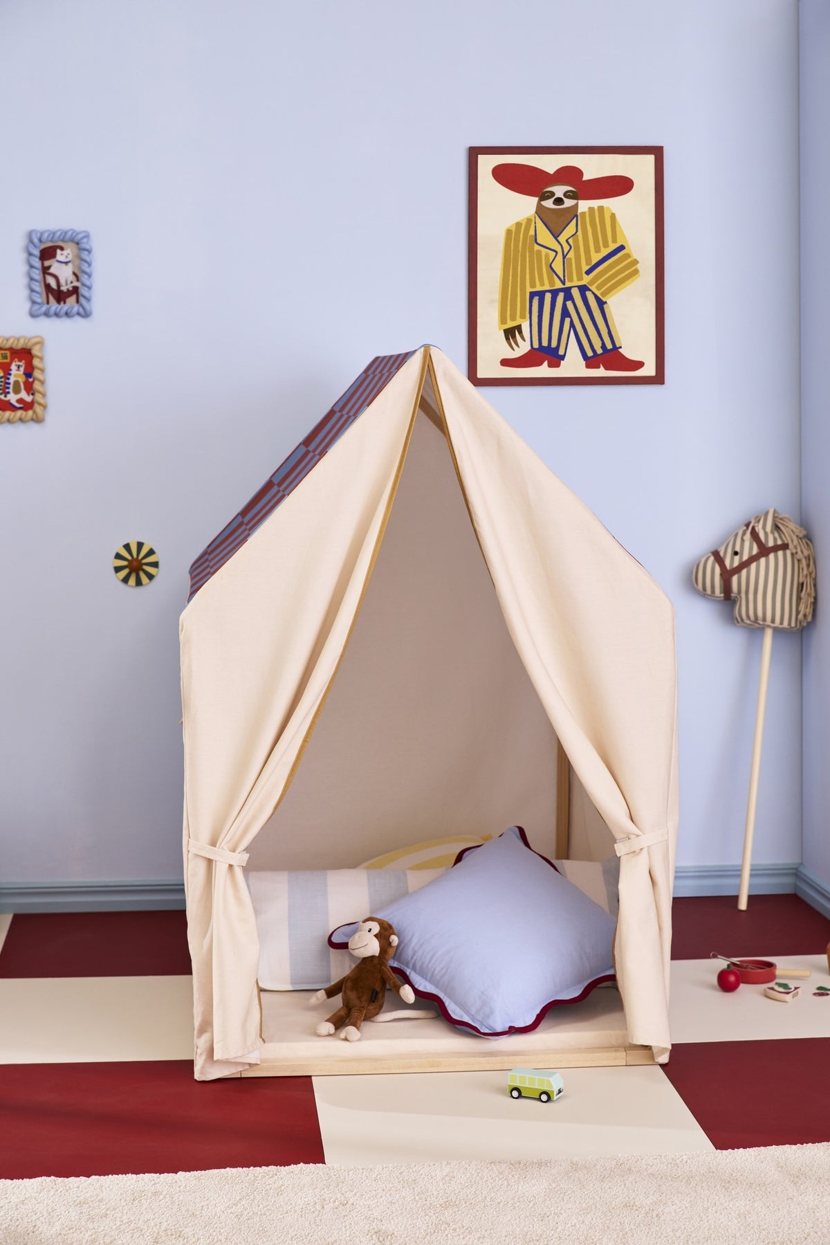 Kids Concept - Hauszelt Kariert