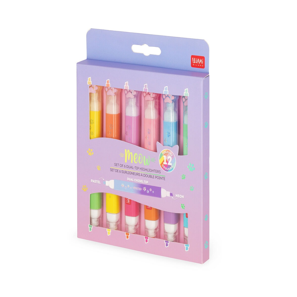 Legami - Marker Dual-Tip Kitty 6er Set