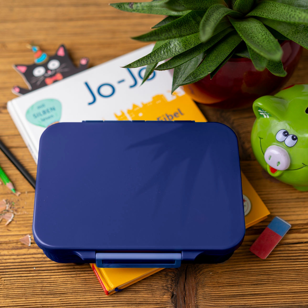 LEKKABOX - Classic Lunchbox mit 4 Fächern Cosmic