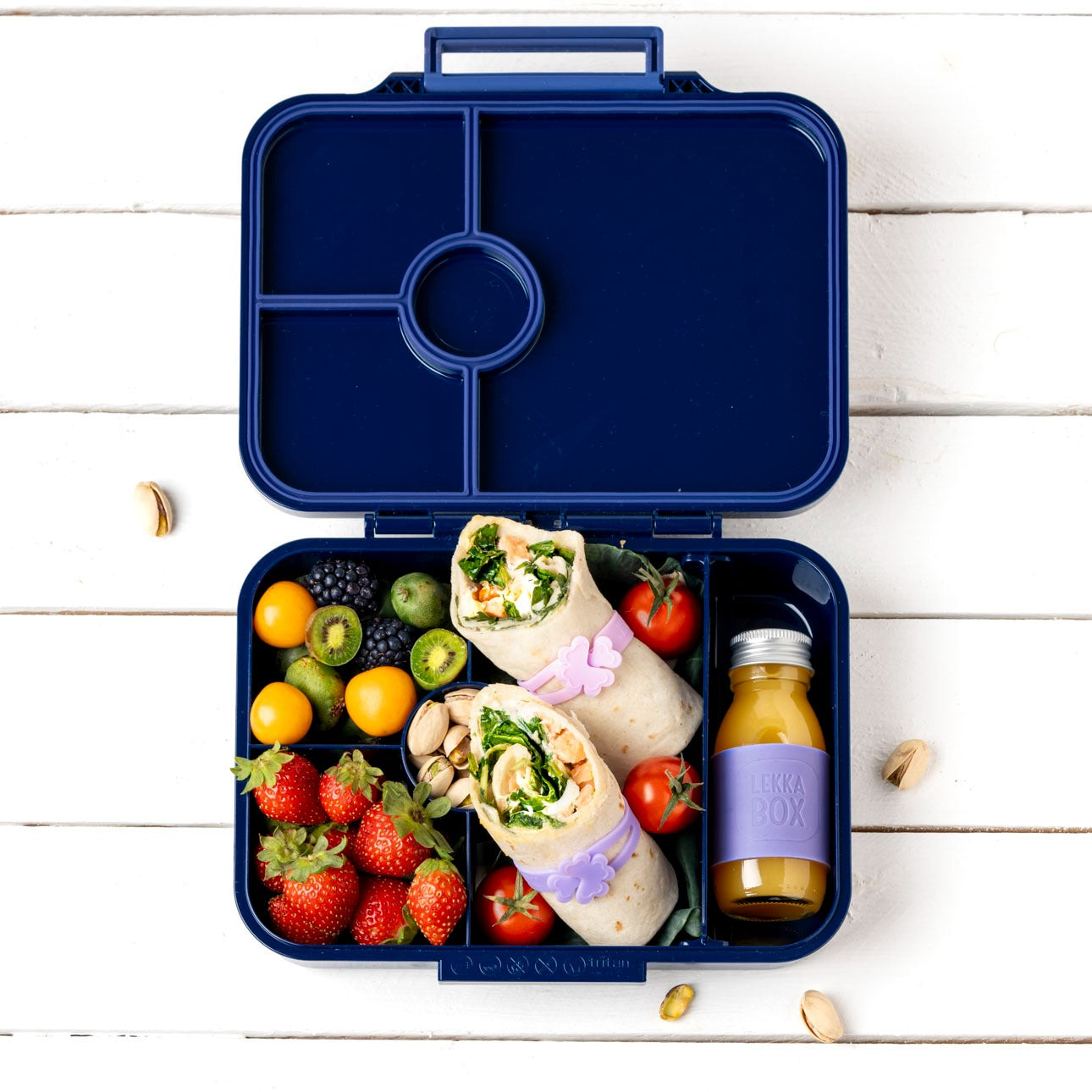 LEKKABOX - Classic Lunchbox mit 4 Fächern Cosmic