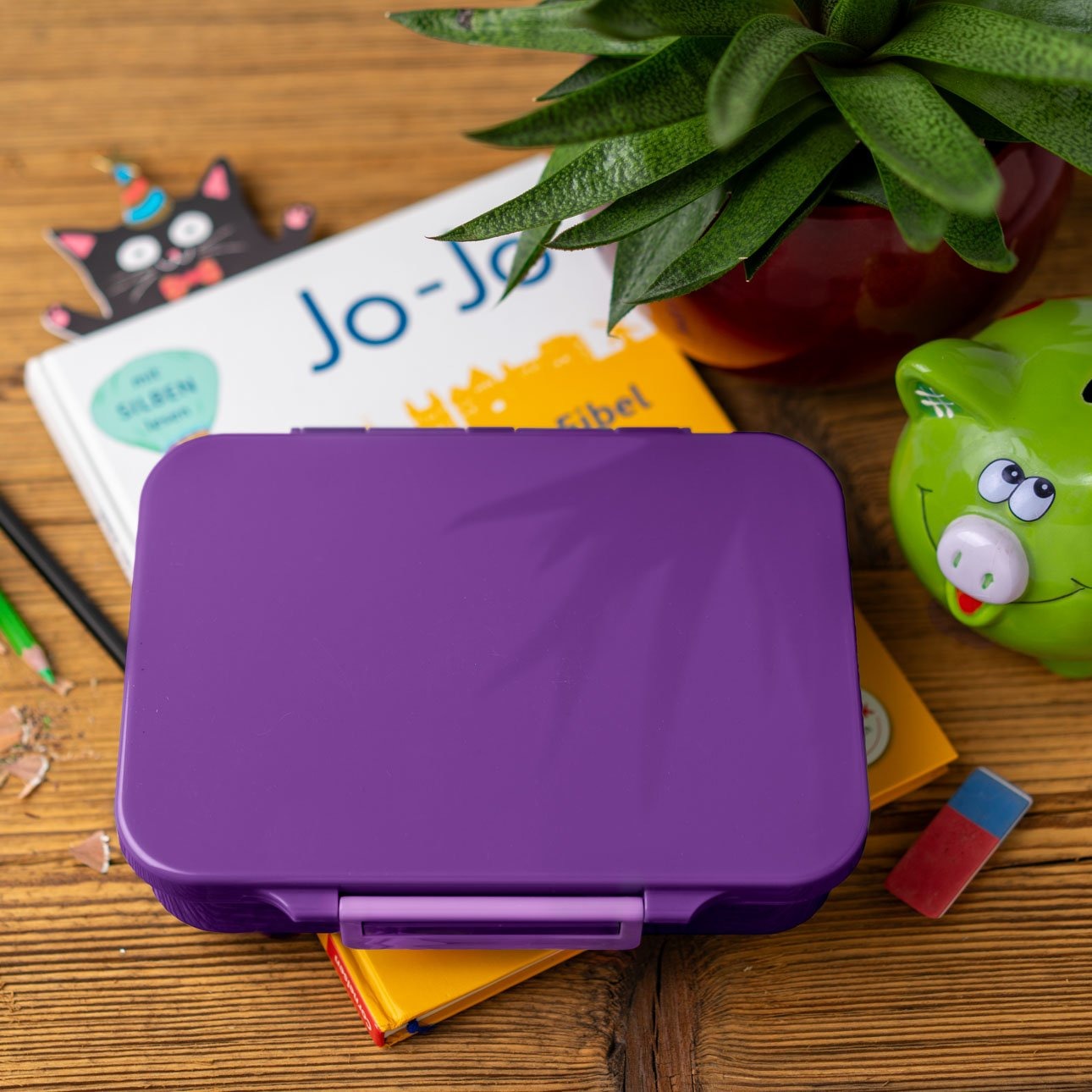 LEKKABOX - Classic Lunchbox Lilac mit 4 Fächern