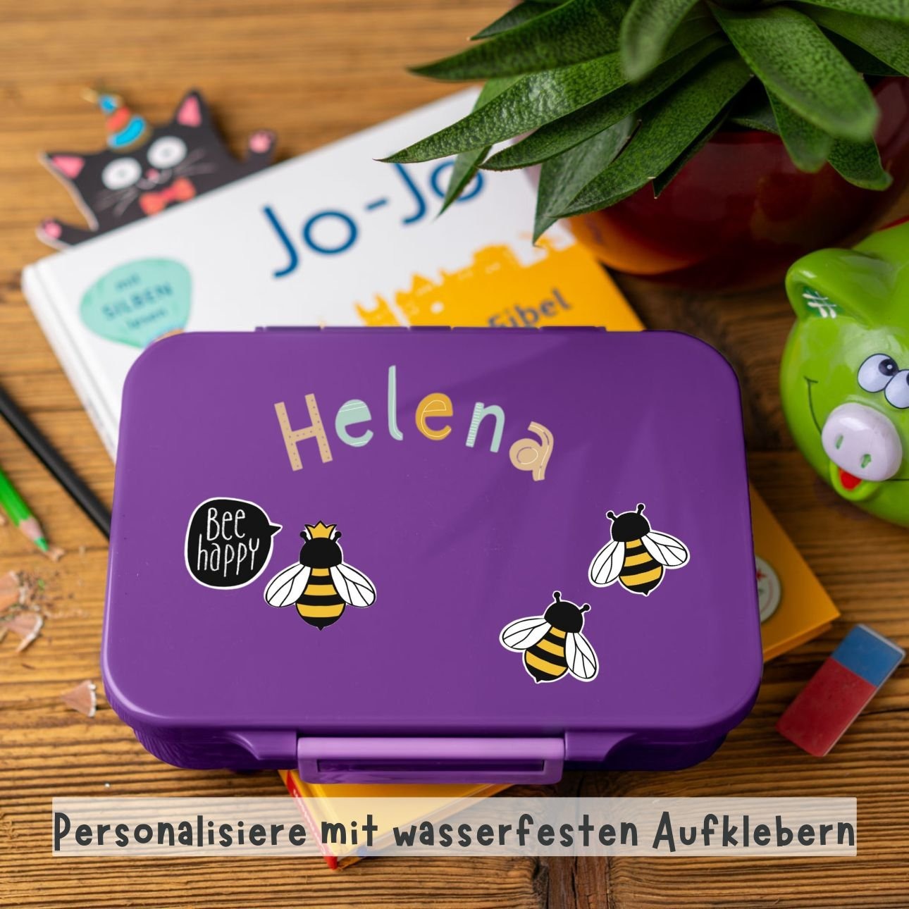 LEKKABOX - Classic Lunchbox Lilac mit 4 Fächern