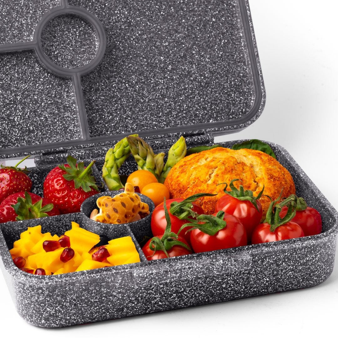 LEKKABOX - Glamour Lunchbox Black mit 4 Fächern
