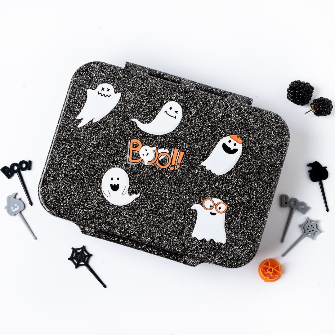 LEKKABOX - Glamour Lunchbox Black mit 4 Fächern