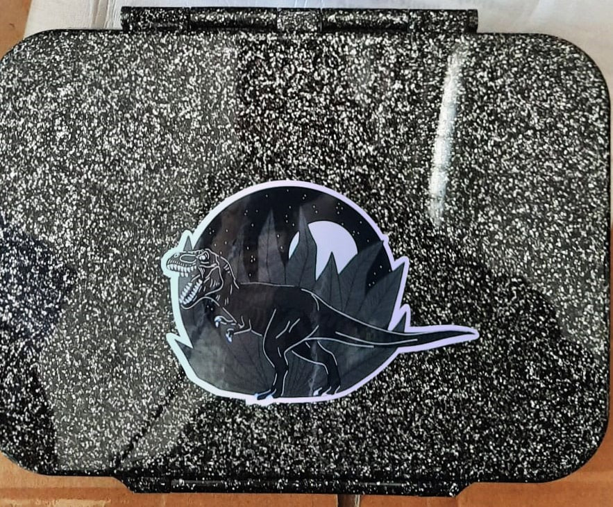 LEKKABOX - Glamour Lunchbox Black mit 4 Fächern