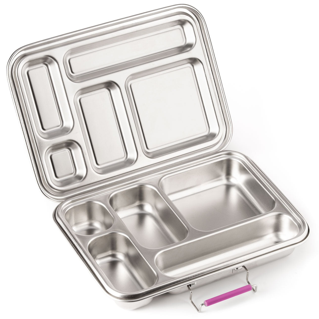LEKKABOX - Lunchbox Edelstahl mit 5 Fächern Berry