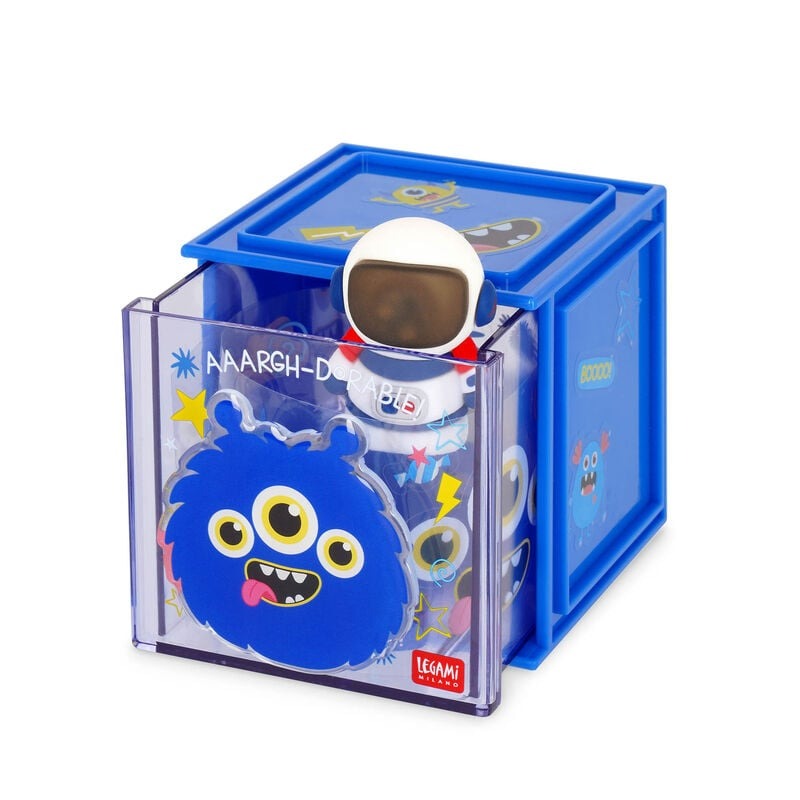 Legami - Erweiterbare Schreibtischbox - Cutie Cube Monster