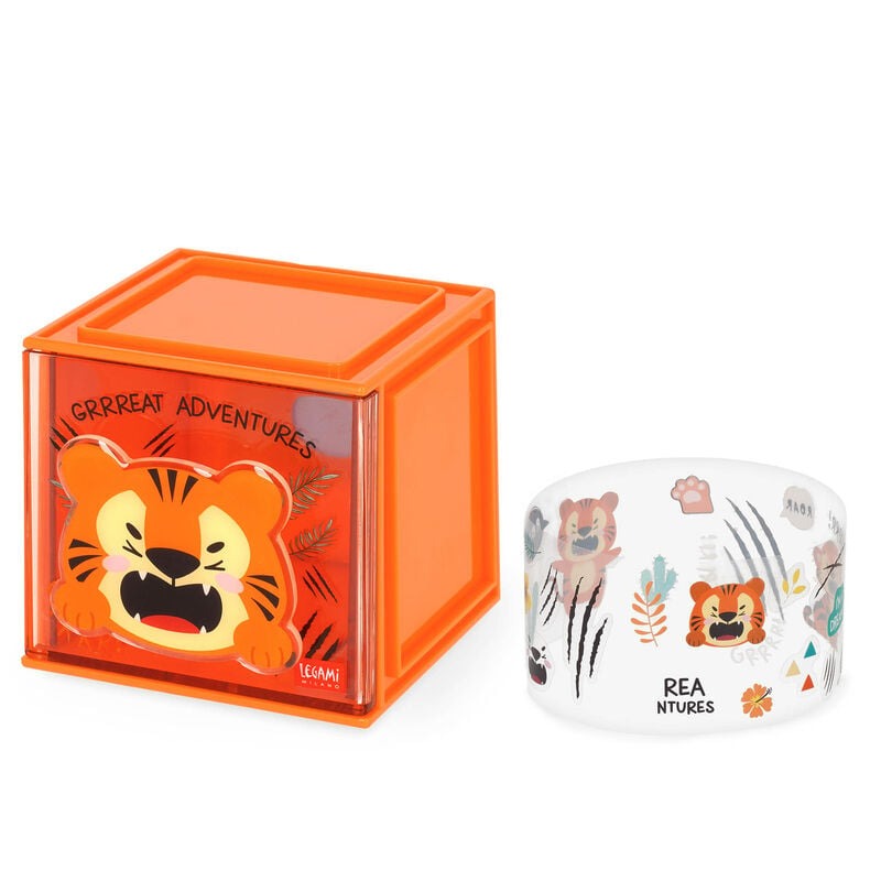Legami - Erweiterbare Schreibtischbox - Cutie Cube Tiger