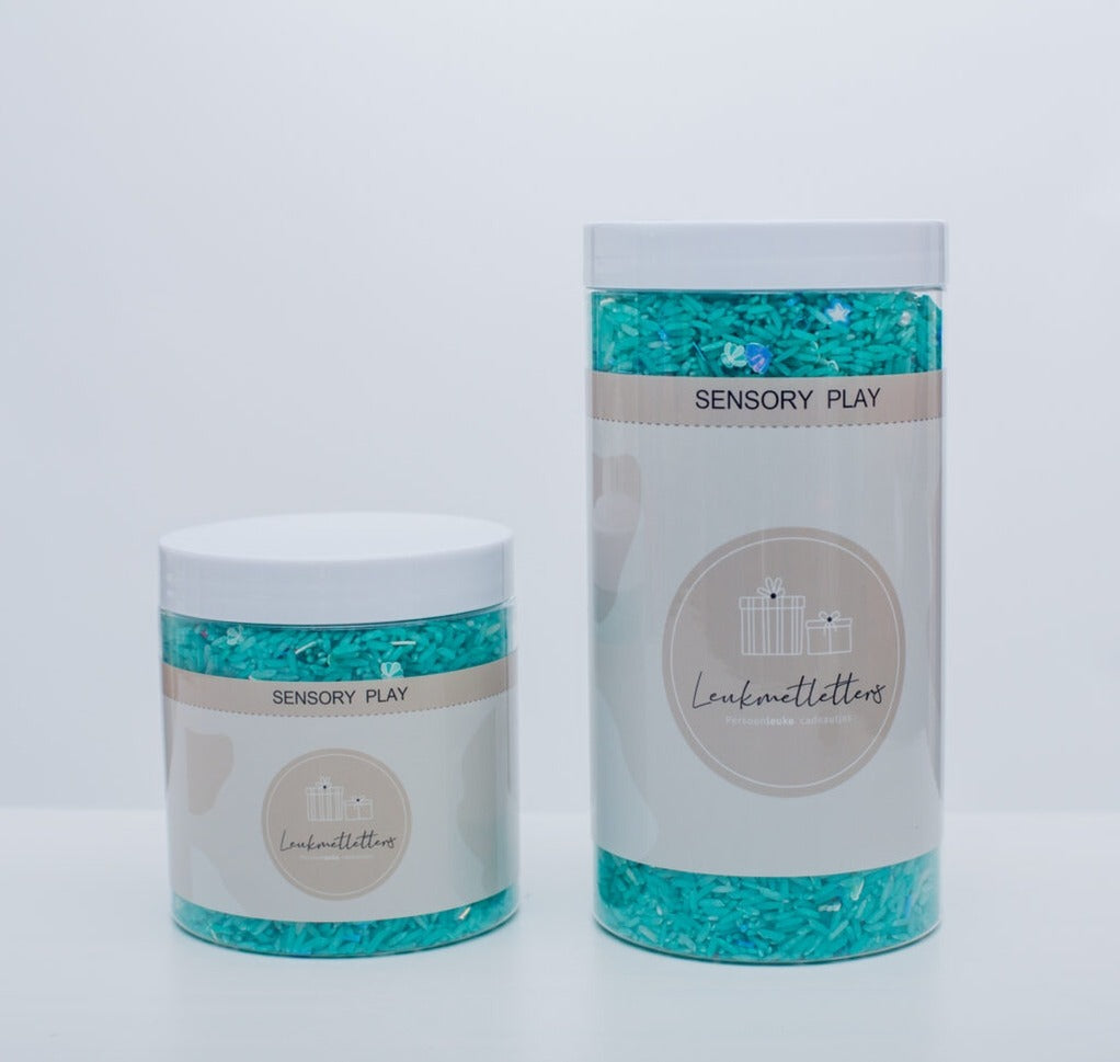 Leukmetletters - Sensorikspielzeug Play Rice 400g Meeresmischung