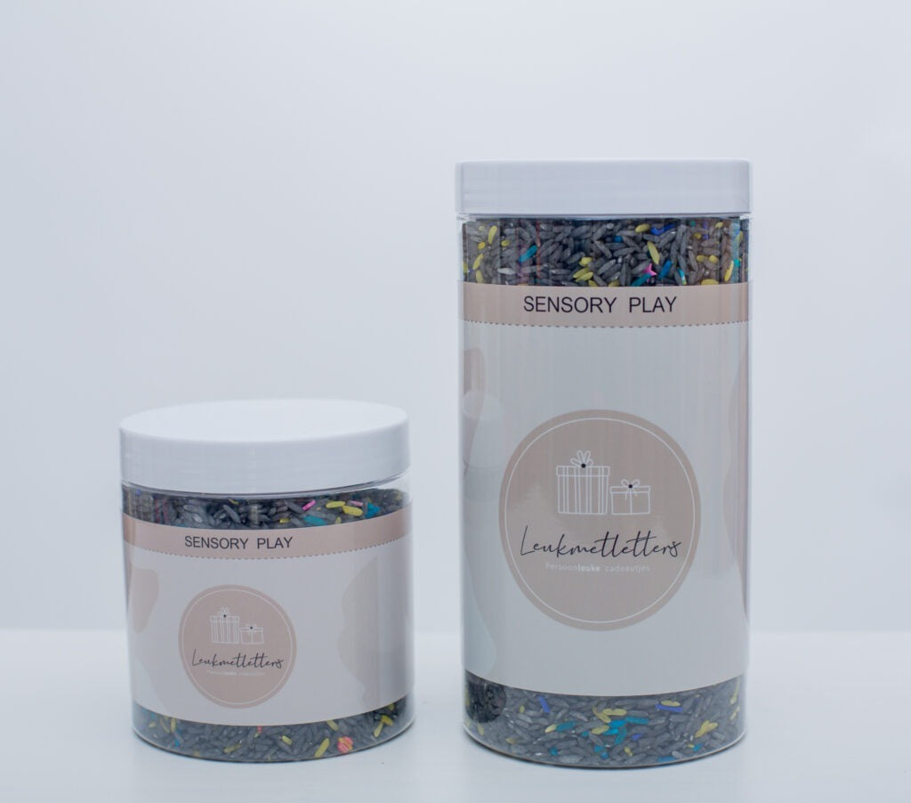 Leukmetletters - Sensorikspielzeug Play Rice 400g Raum-Mix