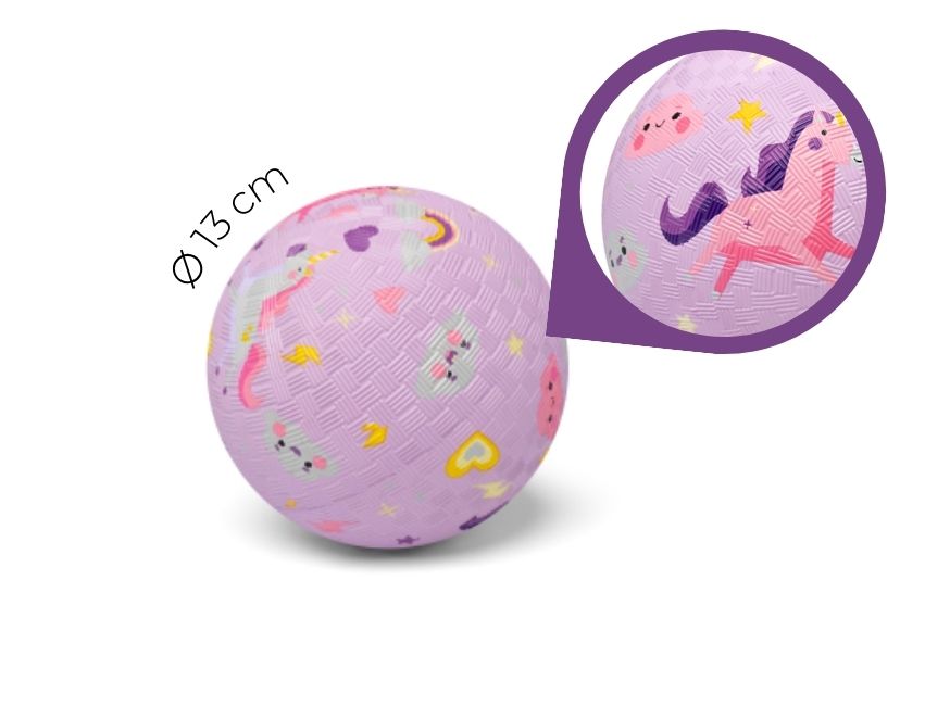 Little L - Ball aus Naturkautschuk "Einhorn" ⌀13cm