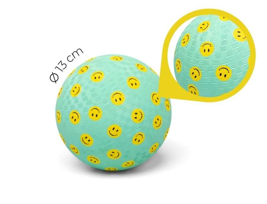 Little L - Ball aus Naturkautschuk "Smiley" ⌀13cm