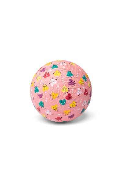 Little L - Ball aus Naturkautschuk "Herzen" ⌀13cm