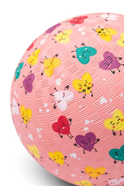 Little L - Ball aus Naturkautschuk "Herzen" ⌀18cm