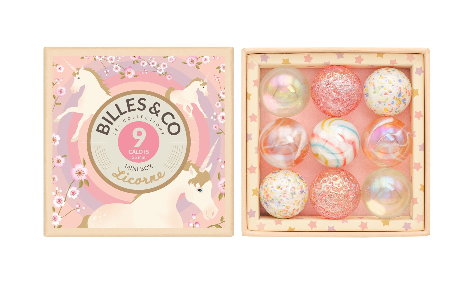 Billes & Co - Murmelbox 9er Einhorn