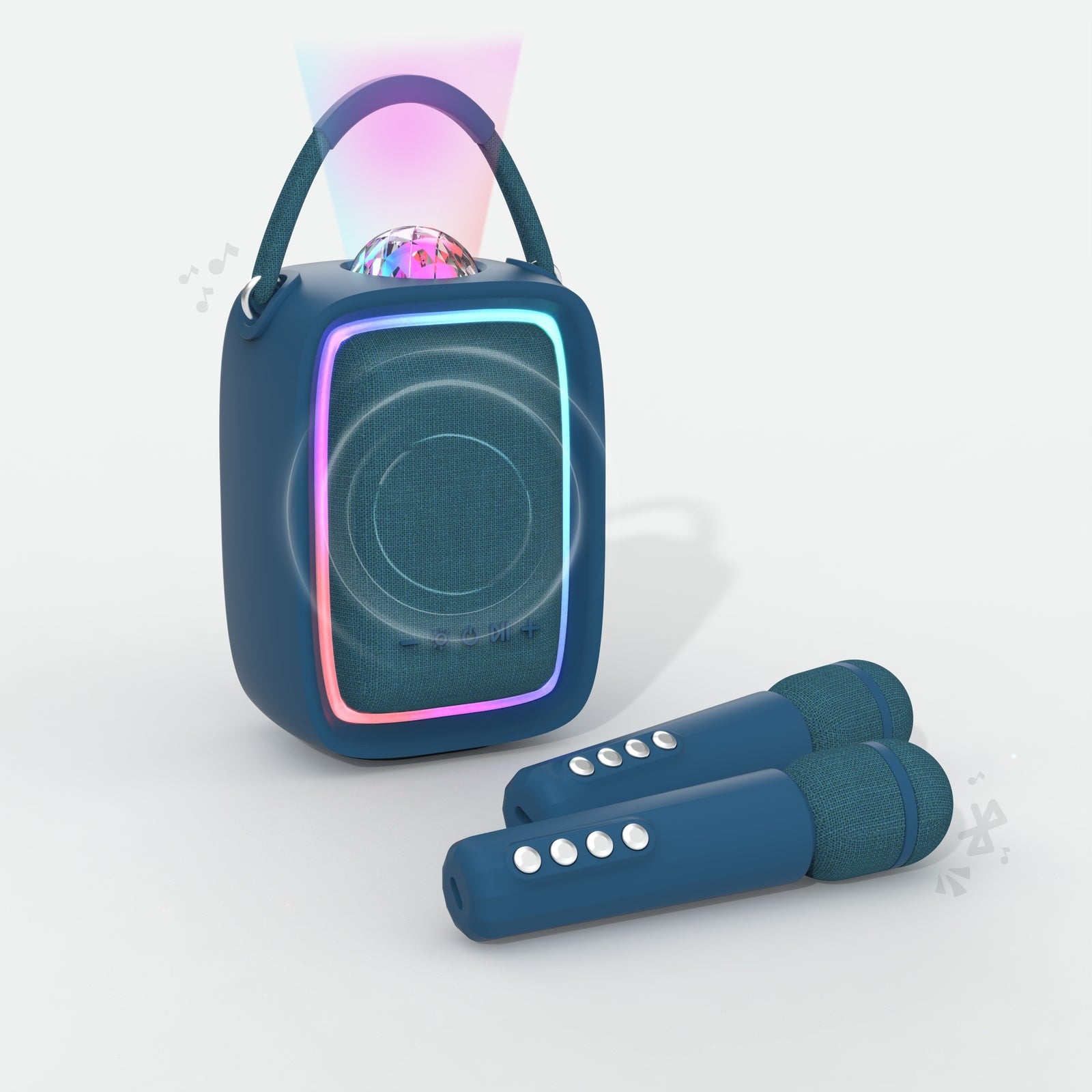 MOB - leuchtender Lautsprecher & Karaoke: Singy Party Dark Blue