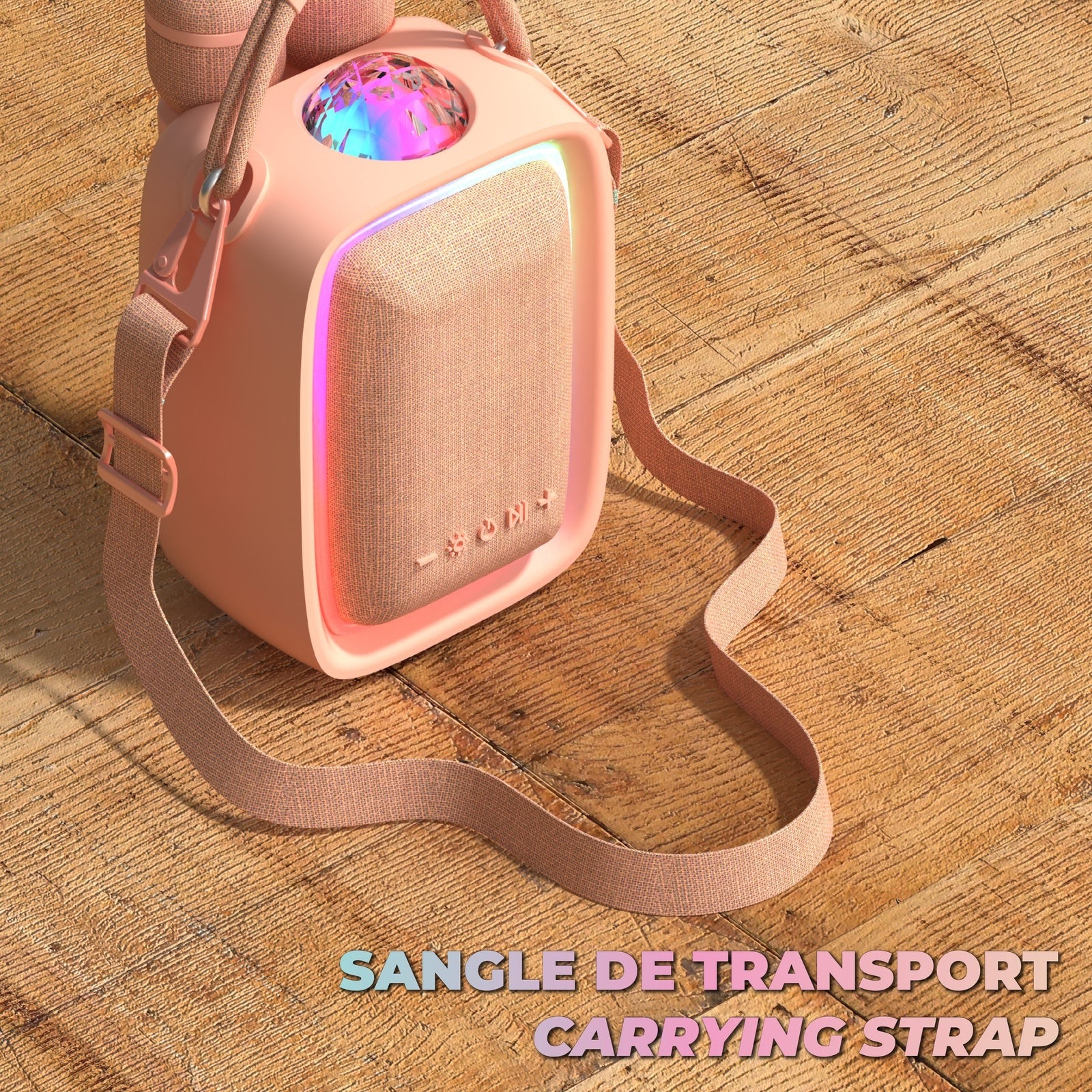MOB - leuchtender Lautsprecher & Karaoke: Singy Party Pink