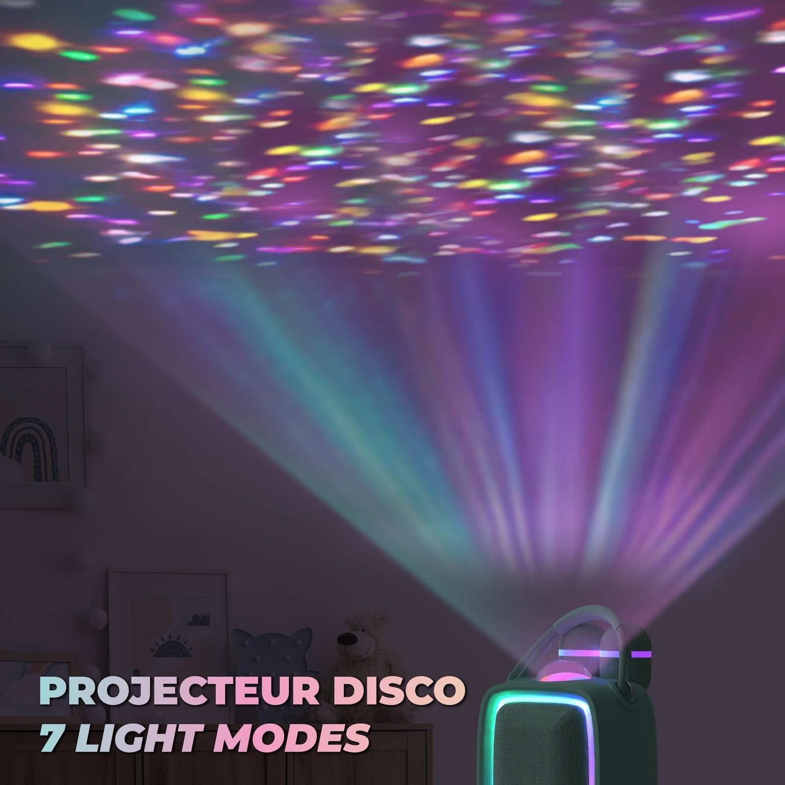 MOB - leuchtender Lautsprecher & Karaoke: Singy Party Blue