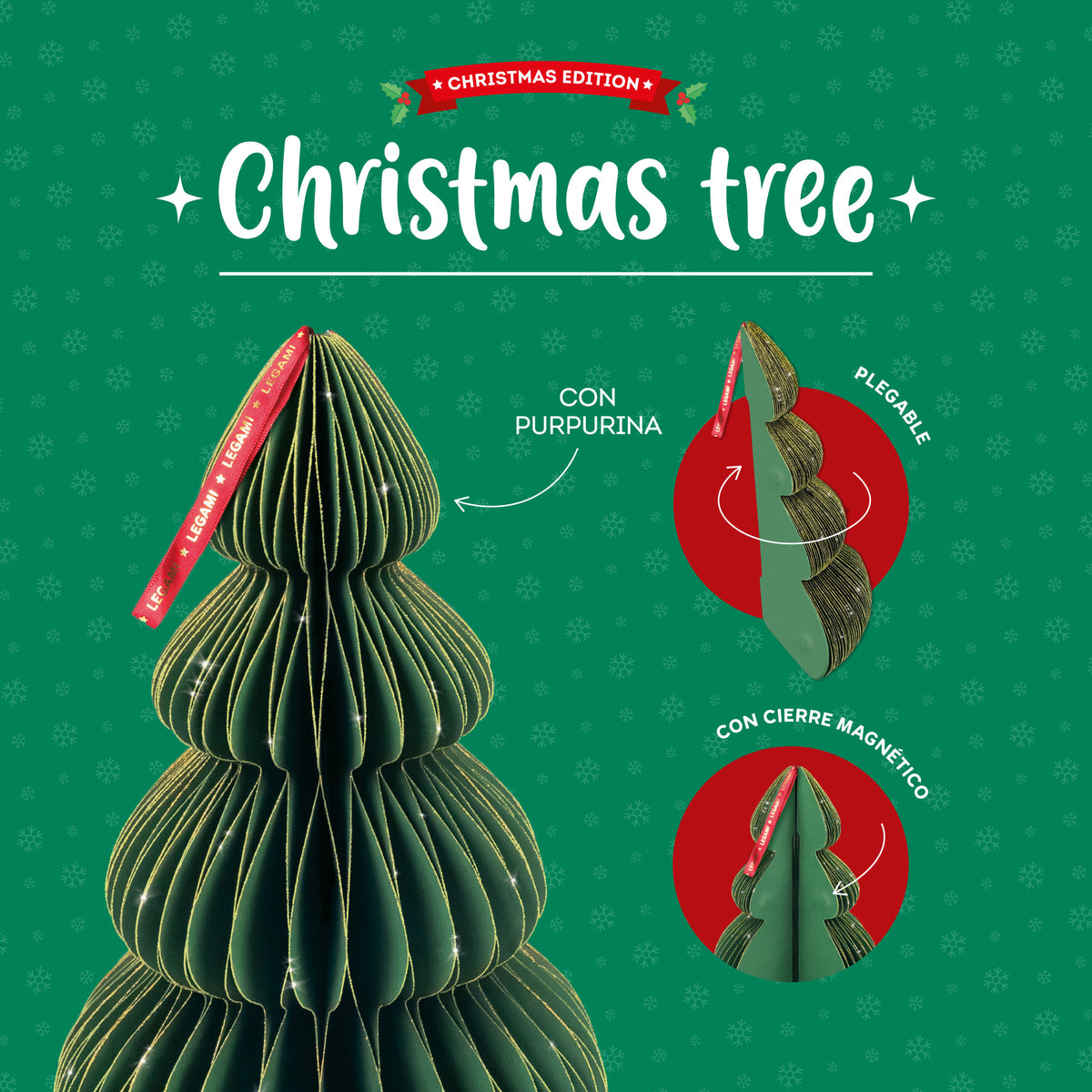 Legami - Christmas Tree Waben-Weihnachtsdekoration
