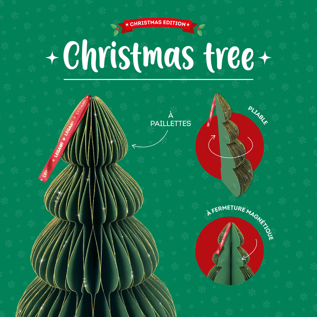 Legami - Christmas Tree Waben-Weihnachtsdekoration