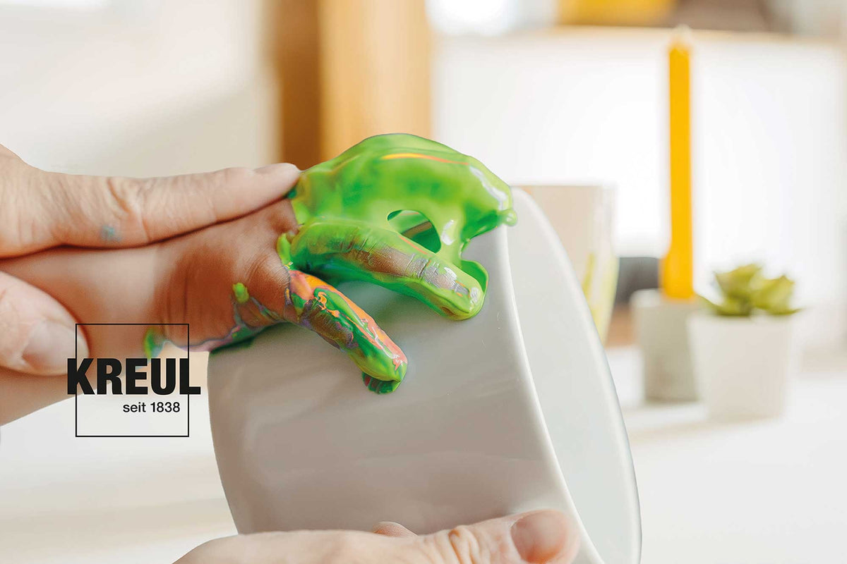 KREUL - MUCKI Porzellan-Fingerfarbe Set Happy Energy