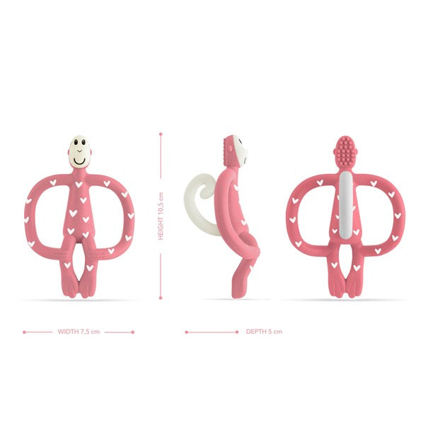 Matchstick Monkey - Beissring Rosa Herzen