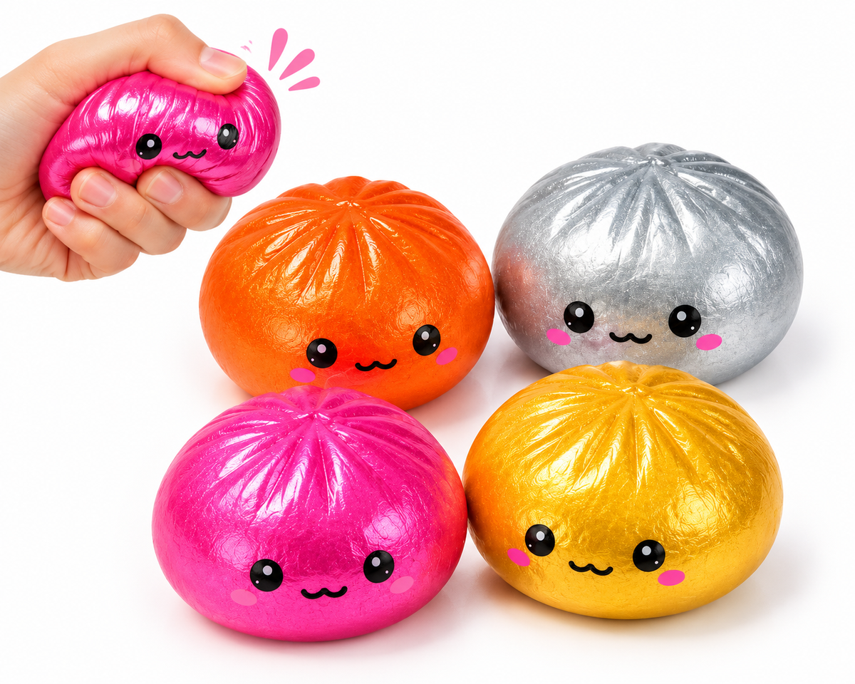 OBILO - Metallic Squishy Dumpling, 5,5 cm