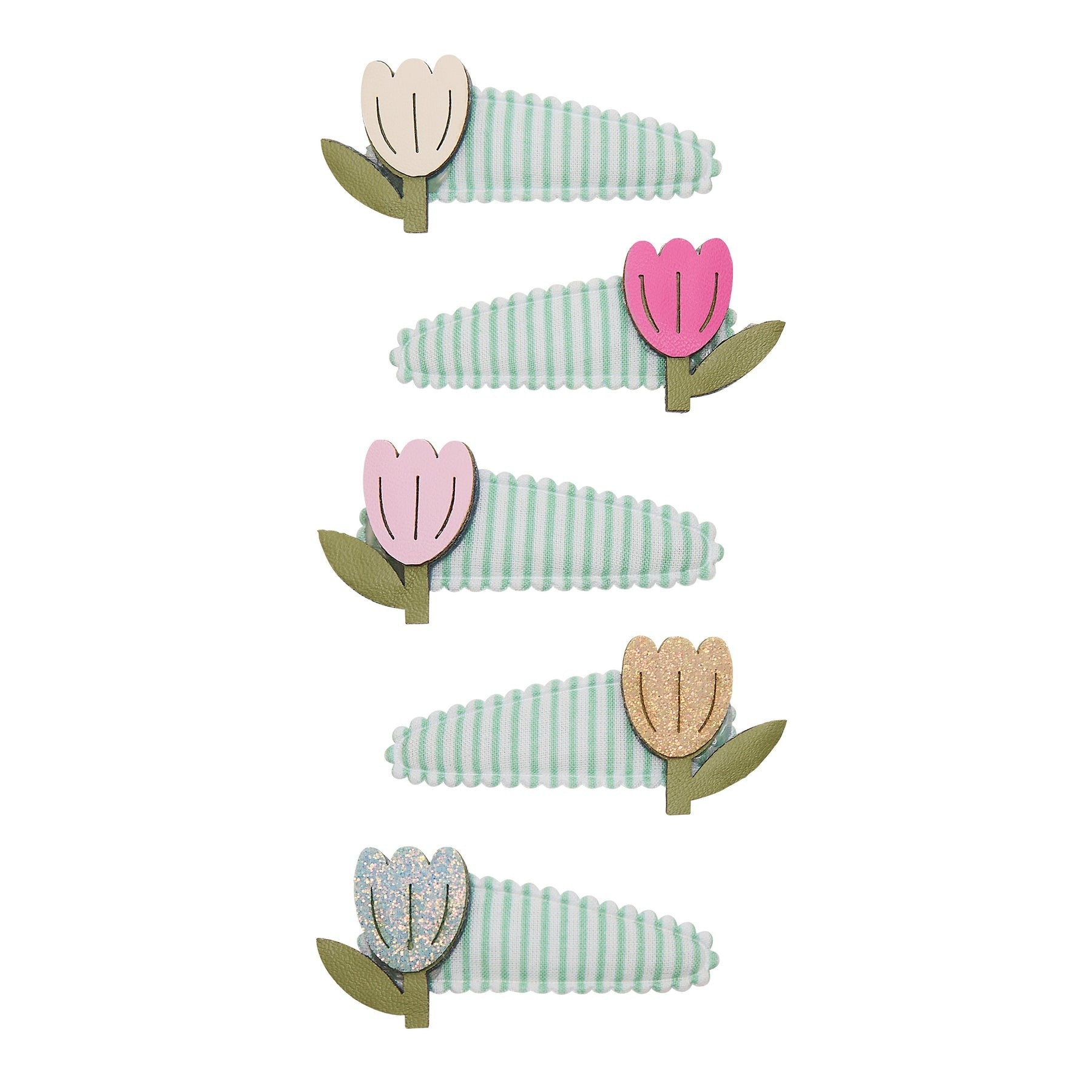 Mimi & Lula - Haarklammern Mini gestreift mit Tulpen