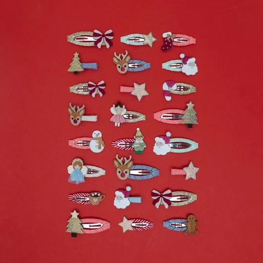 Mimi & Lula – Haarspangen Weihnachtsfiguren 5St.