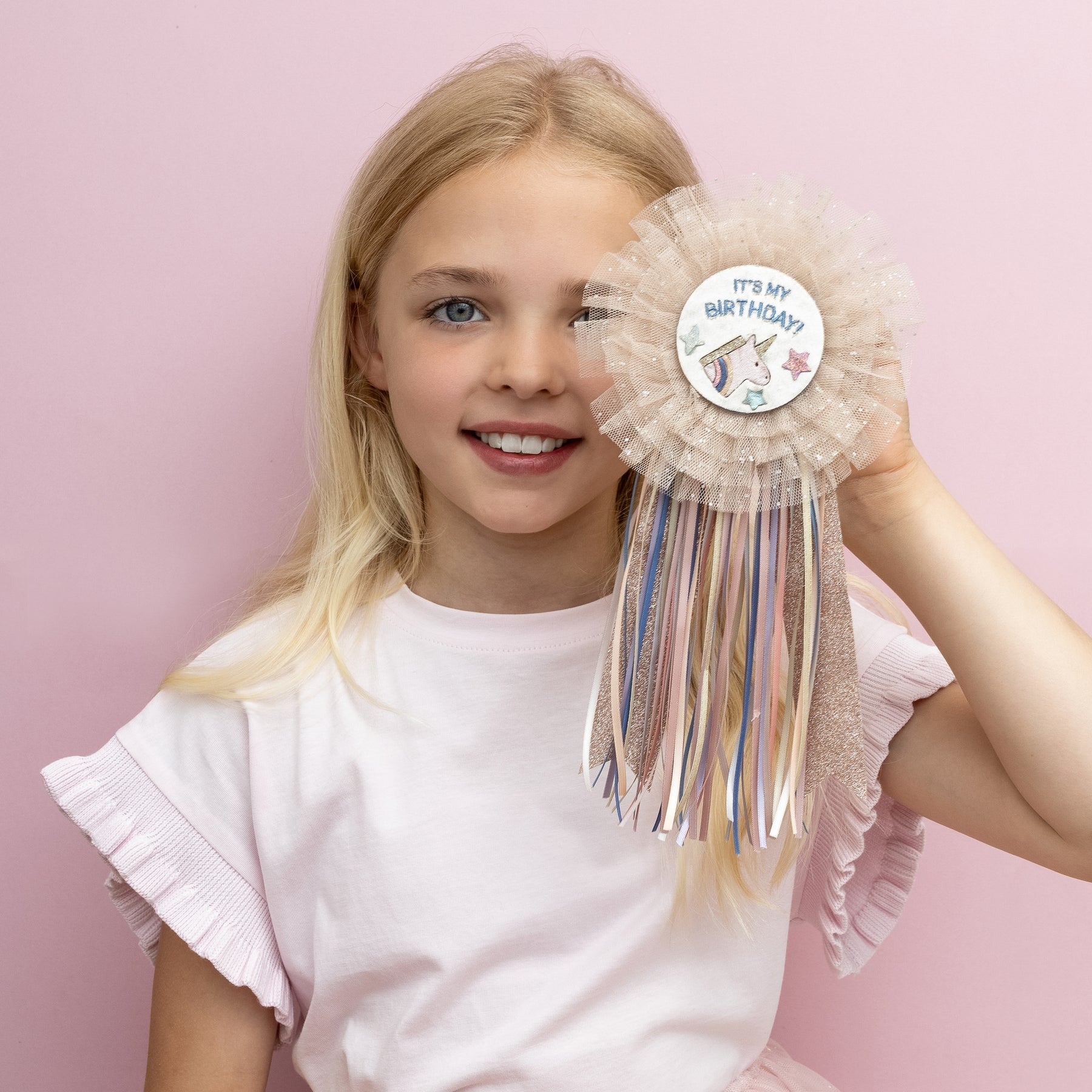 Mimi & Lula -  Rosette zum Geburtstag Einhorn