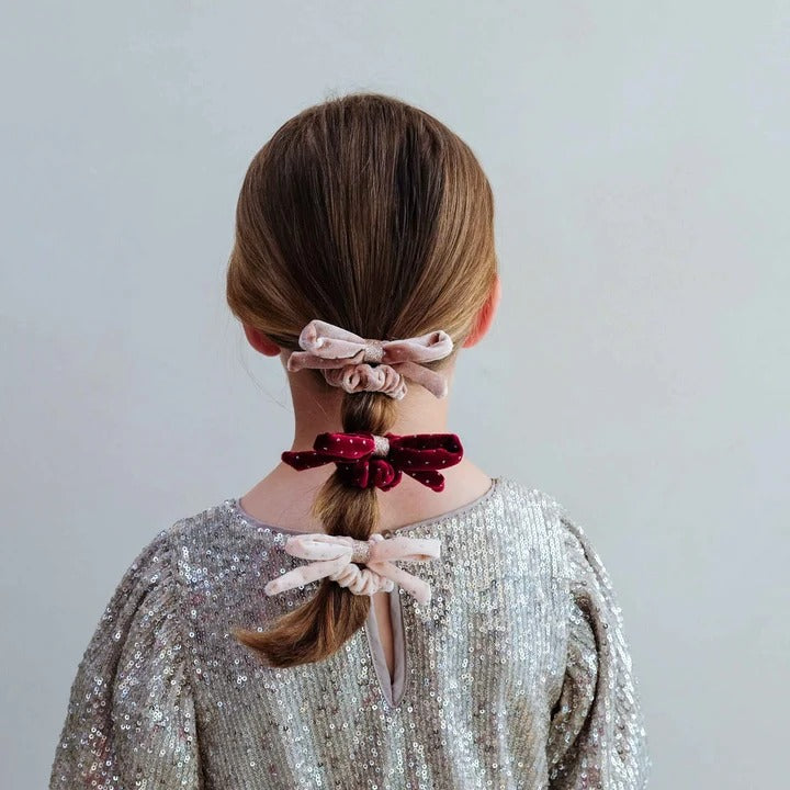 Mimi & Lula - Scrunchies aus Samt mit Schleifen 4St.