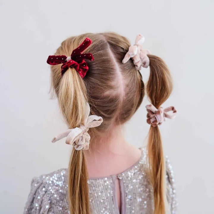 Mimi & Lula - Scrunchies aus Samt mit Schleifen 4St.