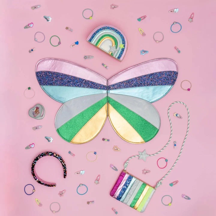 Mimi & Lula - Tasche buntgestreift mit Glitzer
