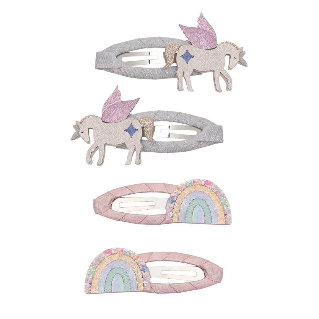 Mimi & Lula – Haarspangen Einhorn & Regenbogen 4St.