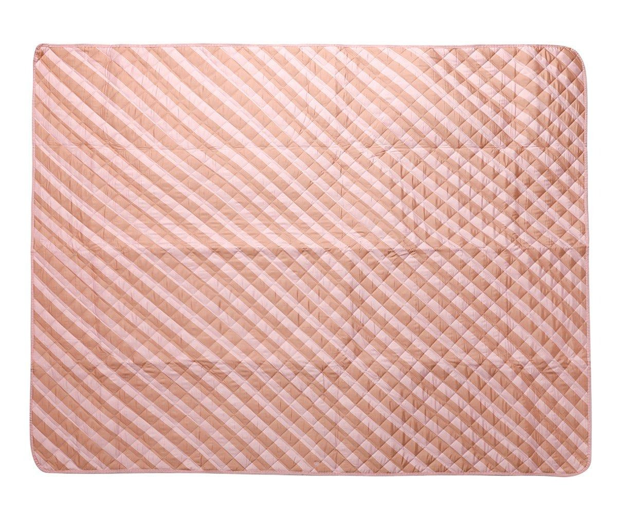 Monneka - Picknick-Decke Rosa gestreift