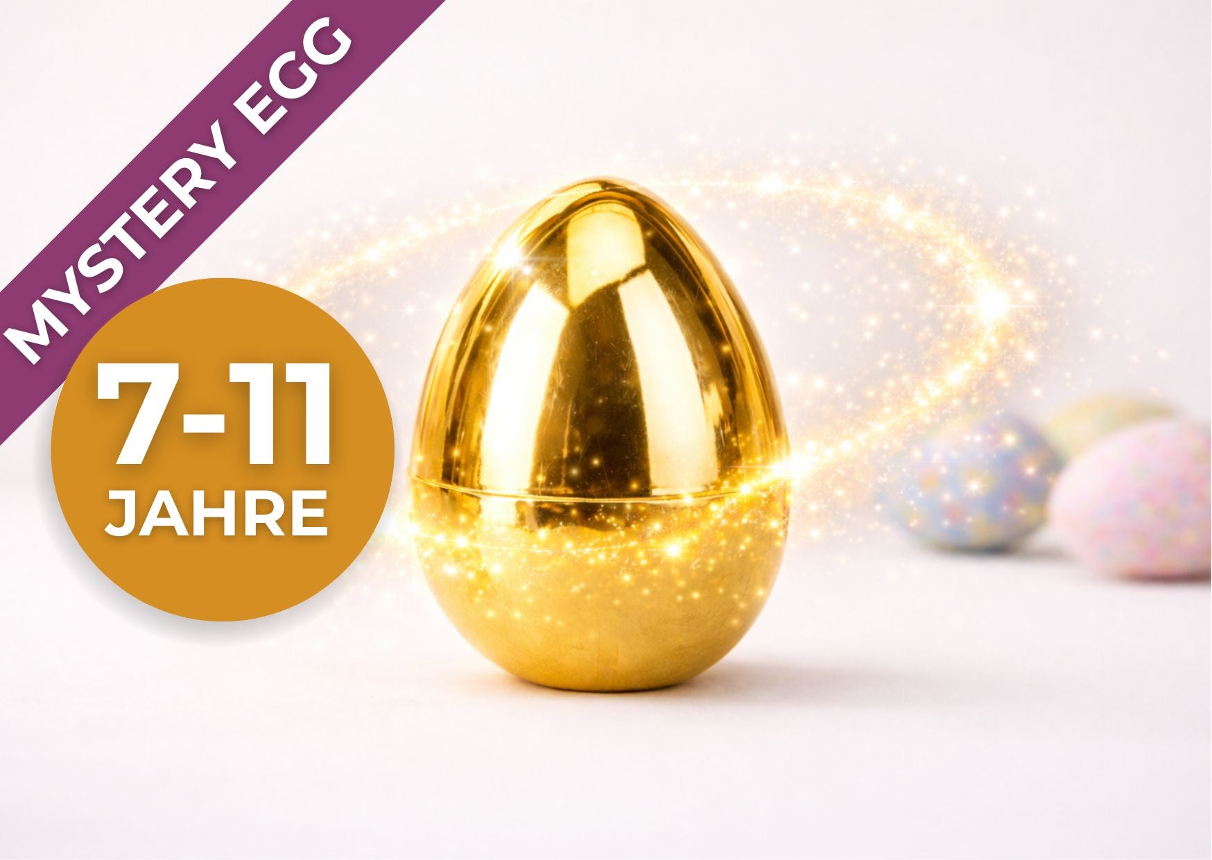 Mystery Egg - Goldenes Überraschungs-Osterei für 7-11 Jährige