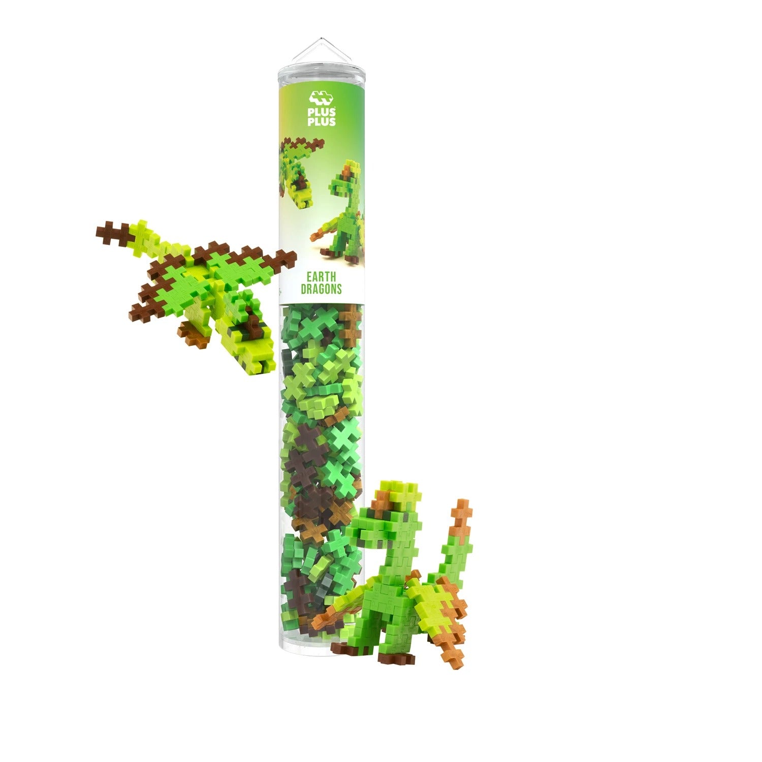 PLUS PLUS - Kreativ Bausteine 100 Stück Erd Drache