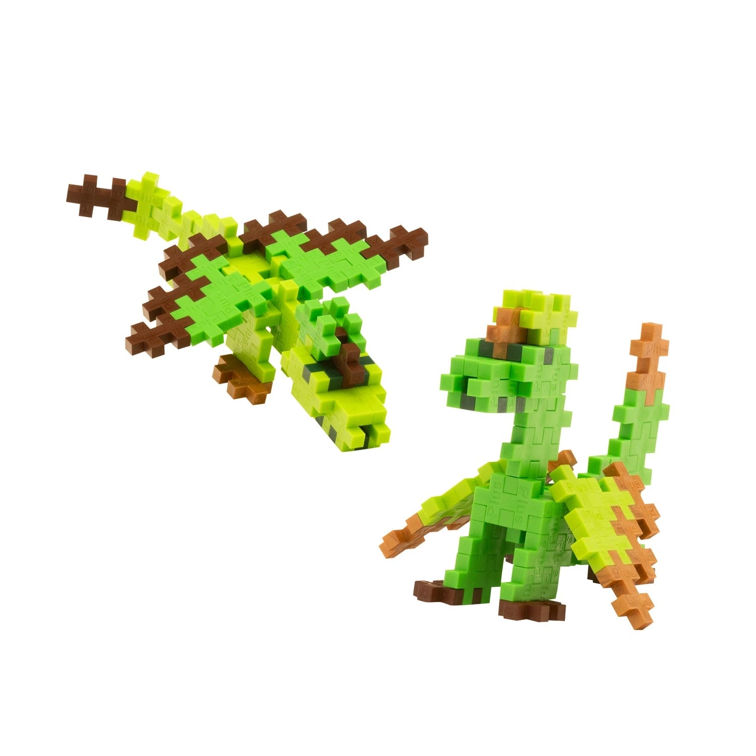 PLUS PLUS - Kreativ Bausteine 100 Stück Erd Drache