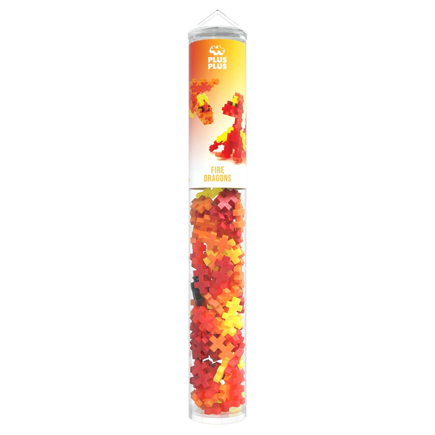 PLUS PLUS - Kreativ Bausteine 100 Stück Feuer Drache