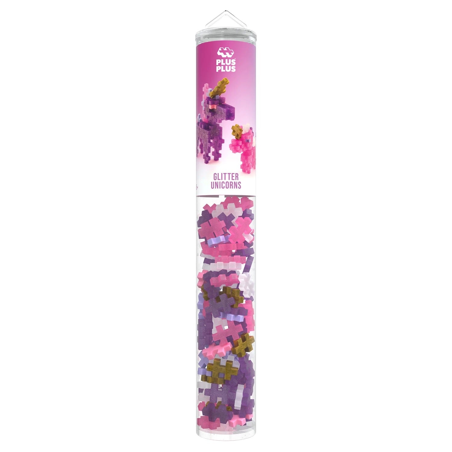 PLUS PLUS - Kreativ Bausteine 100 Stück Glitzer Einhorn