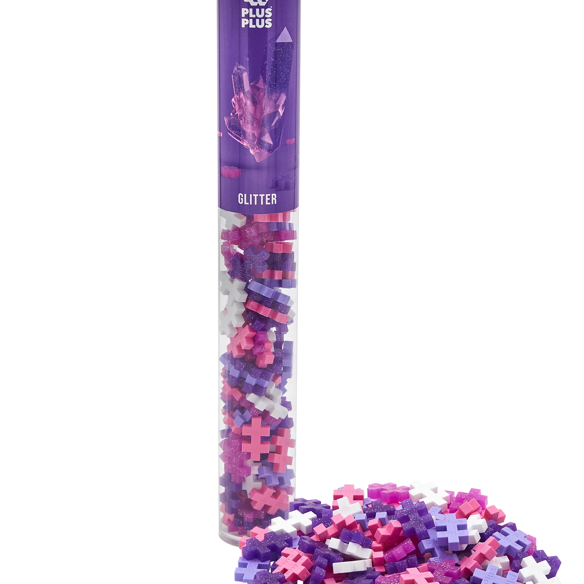 PLUS PLUS - Kreativ Bausteine 100 Stück Glitzer Mix
