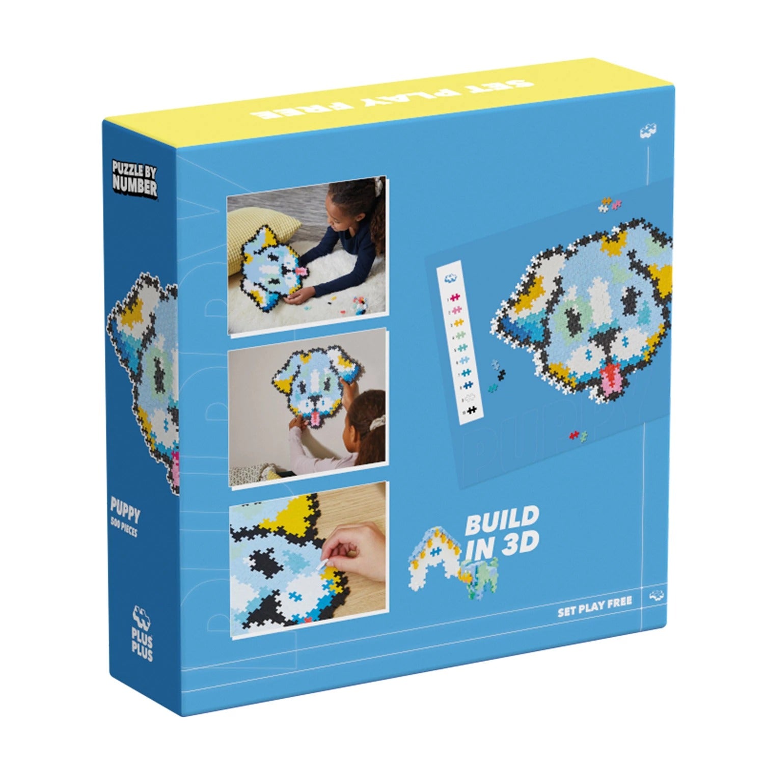 PLUS PLUS - Kreativ Bausteine 500 Stück Puzzle Hund