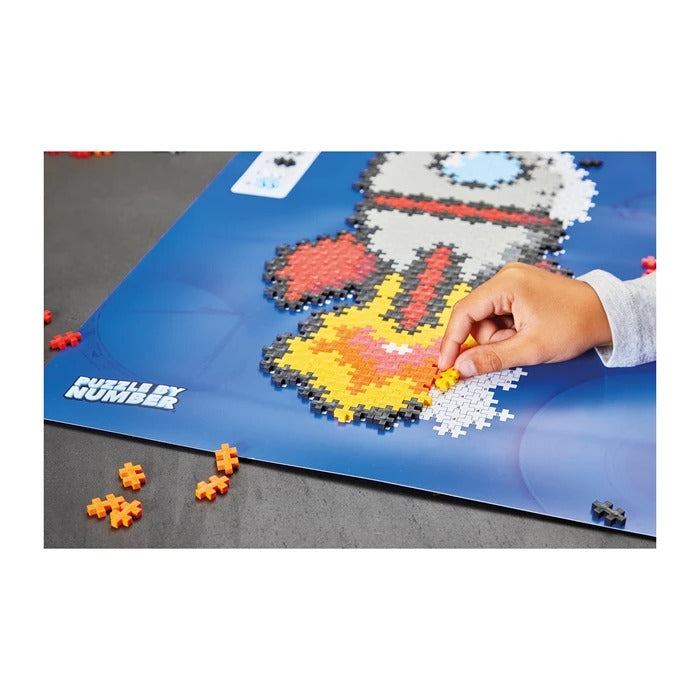 PLUS PLUS - Kreativ Bausteine 500 Stück Puzzle Rakete